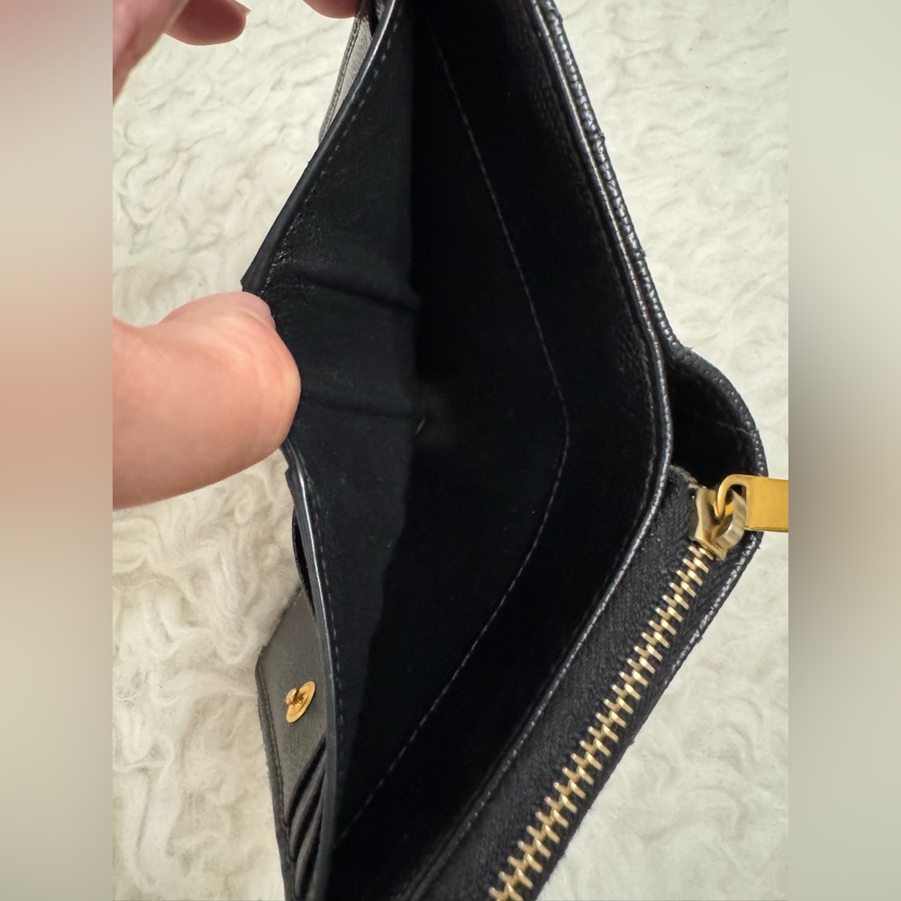 Saint Laurent Cassandre Matelassé Compact Zip Around Wallet - Picture 5 of 9